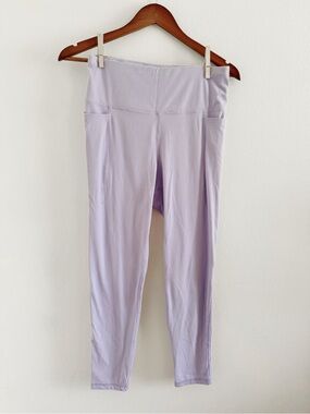 Layer8 Ribbed Lavender Active Leggings medium